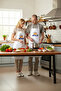 Unisex Kitchen Apron Pizza Printed Food Themed Relaxed Fit Daily Cooking Modern Stylish Comfortable Elegant