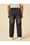 Boys Dark Grey Washed 5 Pocket Jeans - 4