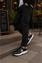 Mamba Men's Casual Sports Shoes Lace-Up Comfortable Sole Casual Sneaker Black-White - 3