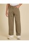 Senior Boys Olive 5 Pocket Baggy Jeans