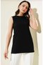 Women's Sleeveless Basic Tunic T-Shirt Long Cut Comfortable Fit Casual Stylish Top