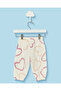 Infant Girls Off White Heart All Over Print Joggers - 4