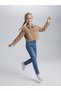 Girl's Organic Dyed Denim Crop Jacket - 3