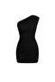 New Season One-Shoulder Gathered Women's Mini Dress 52125063 - 2
