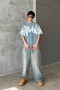 Premium Acid Wash Graphic Print Oversize T-Shirt - 2