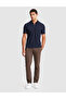 Ecru Regular Fit Zippered Polo Collar T-Shirt 50321155-Vr033 - 2