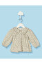 Infant Girls Green Printed Poplin Blouse