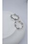 Mini Clover Detail Hoop Earrings - 2