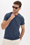 Men's Slim Fit Cotton Soft Texture Flexible Fabric Basic Indigo Crew Neck T-Shirt - 8