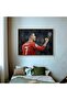 Cristiano Ronaldo CR7 A3 Football Wall Art Canvas with Light Oak Outer Frame - 3