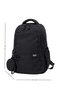 Dp Casual a Quality Black 6 External Zipper Compartments Water Repellent School Sports Travel Daily Lightweight Fabric Backpack 7-5 - 4