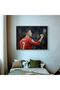 Cristiano Ronaldo CR7 A4 Football Wall Art Canvas with Champagne Gold Outer Frame - 3