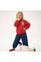 New Season Unisex Oversized Bear Sweatshirt and Balloon Denim Pants - 2
