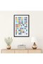 Motivational Football Players A4 Canvas Wall Art for Boys Room with Outer Frame - 4