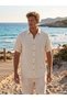 Genuine Muslin 100% Cotton Men's Short Sleeve Shirt Relaxed Fit Buttoned Collar Summer Wear