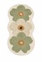 Eta Flower Themed Patterned Modern Woven Base Decorative Carpet Eta4128