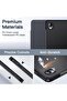 جراب لجهاز سامسونج جالاكسي تاب S11 من جي تيك، اسود | تصميم خلفي شفاف نحيف، حامل ثلاثي الطيات، يدعم ا - 3