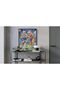 Lacrosse Abstract Wall Art A4 Paint Splash Sports Poster with Outer Frame - 2