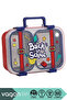 Bento 700ml New Lunchbox Series Patterned Single Layer 2 Compartments Leakproof Stainless Steel Lunch Box with Handle Kids School Lunch Box Metal Spoon and Chopstick Gift Bpa Free