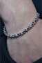 King Model Chain 5mm Thick Silver Color Unisex (Women/Men) Steel Bracelet/ 22cm - 3