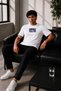 Unisex Oversize Naruto Shippuden Sasuke Uchiha Embroidered Anime T-Shirt 100% Cotton - 5