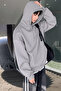 Men's Sweatshirt Kangaroo Pocket Fleece Lined 3 Thread Hooded Oversize Sweatshirt Kangu - 3