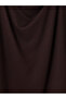 Brown Plus Size Flowy Collar Soft Touch Blouse - 2