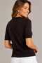Women's Circular Neck Premium Soft Standard Short Sleeve Knitwear Blouse S m L Compatible - 7