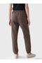 Brown Women's Thick Jogger Sweatpants - 4