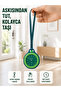 Charm Analog Watch with Strap for Keychain and Backpack Green -