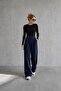 Women's lycra velcro closure palazzo pants - 7