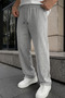 Men's Cotton Baggy Fit Comfortable Cut Knitted Sweatpants with Side Pockets - 4