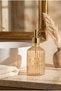 Glassy Decorative Glass Soap Dispenser – Vintage Striped Liquid Soap and Detergent Dispenser with Gold Pump - 21.5 cm X 8 cm - 500 ml - 3