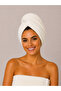 Bamboo 100% Cotton Hair Towel |   Towel Bonnet |   Button and Rubber Detailing - Lightweight and Soft Texture - 2