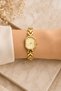 Elegant Women Wristwatch Gold Color Geometric Case Mesh Cord Elegant Women Wristwatch - 5