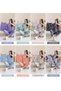 Women’s Cute Printed Pajamas Set, Short Sleeve Collared Sleep Shirt with Button Closure and Matching Long Pants, Soft Lightweight Comfortable Fabric, Relaxed Home Loungewear, Cozy Nightwe - 3