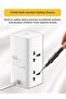 سلك تمديد طاقة تاور، 70 واط مع 4 منافذ عالمية، 2 USB‑C PD3.0، شحن سريع USB‑A، كيبل بطول 2 م، واقي من - 5