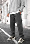 Men's Relaxed Fit Wide Leg Elastic Waist Winter Sweatpants