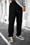 Men's Relaxed Fit Wide Leg Elastic Waist Winter Sweatpants - 2
