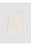 Baby Collar Embroidered Long Sleeve Girls' T-Shirt