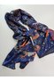 Luxury Voile Silk Shawl Hijab Foulard Scarf Shawl Double Sided Magical Forest Animal Figured Pattern 70 X 180 cm - 4
