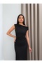Off-Shoulder Maxi Dress with Knot Detail - 4