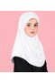 Girls Hijab for Kids – Modest Islamic Headscarf for Muslim Girls, Full-Coverage Pull-On Kids Hijab with Sparkling Embellished Front - 2