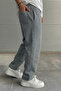 Men's Baggy Sweatpants 3 Thread Oversize Straight Leg with Back Pockets - 2