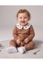 Baby Girl Seasonal Bow Printed Baby Collar 9-12-18-24 Months Slim Fit 2-Piece Baby Set