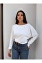 Boat Neck Long Sleeve Blouse - 3