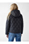 Xside Black Hooded Quilted Women's Puffer Jacket - 4