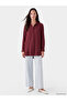 Burgundy Gabardine Women's Shirt Tunic - 2