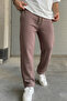 Men's Baggy Sweatpants 3 Thread Oversize Straight Leg with Back Pockets - 3