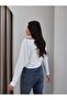 Boat Neck Long Sleeve Blouse - 4